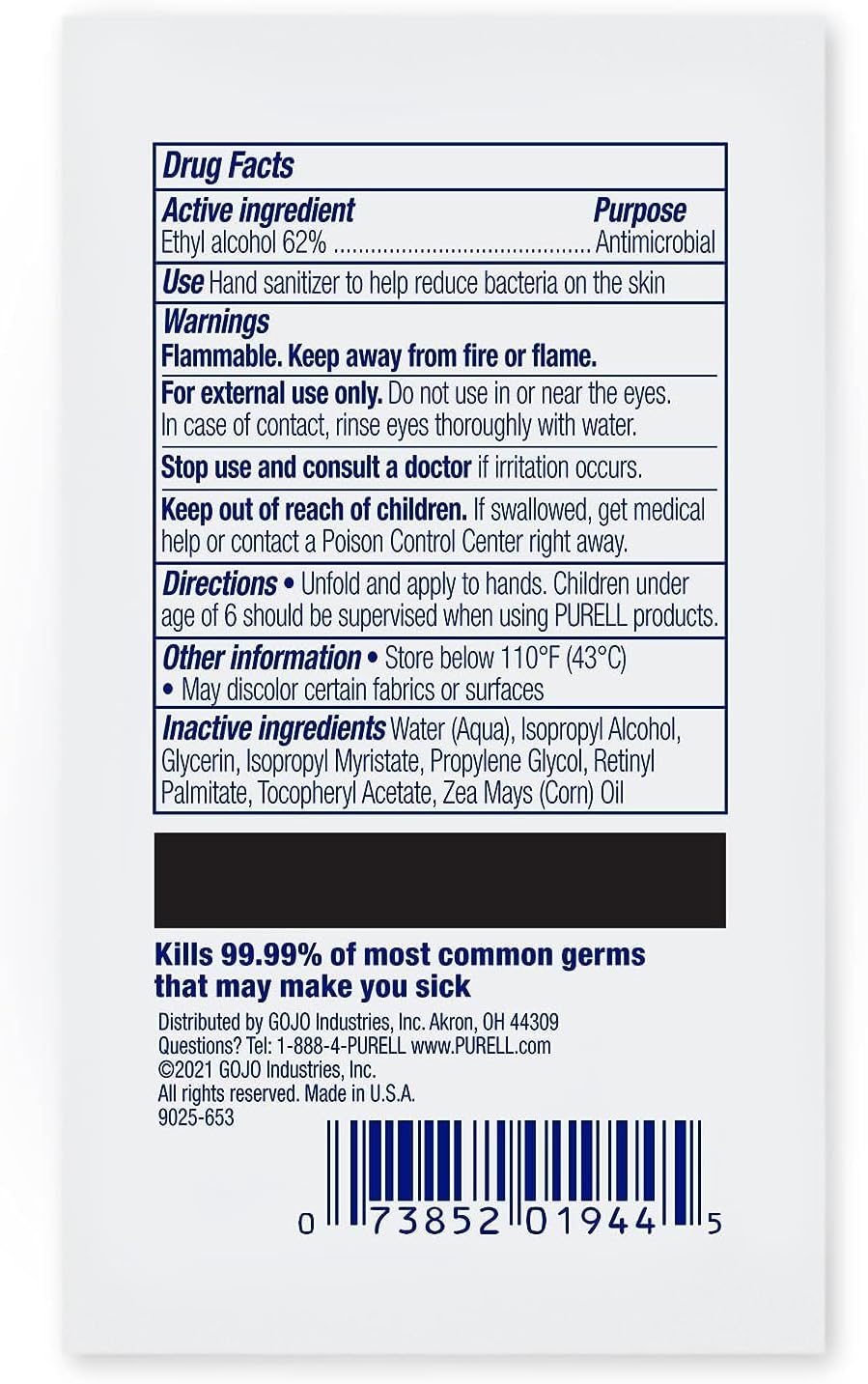 Purell Hand Sanitizing Wipes, Alcohol Formula, Fragrance Free, 300 Count Individually Wrapped Hand Wipes - 9020-06-EC