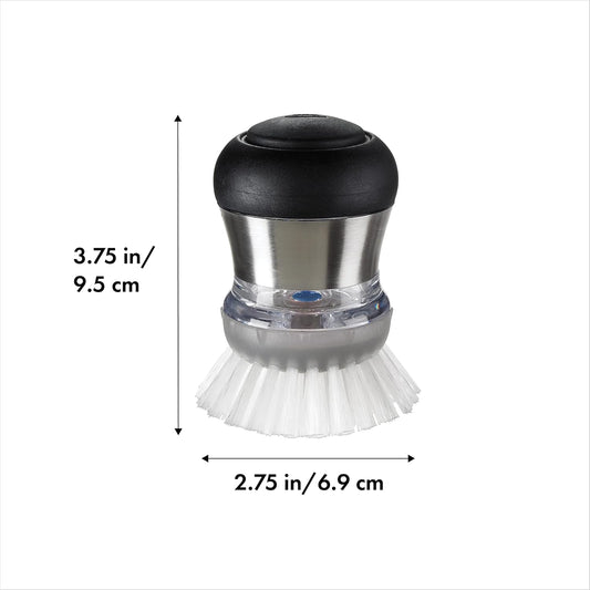 OXO Steel Soap Dispensing Palm Brush Refills, 2-Pack