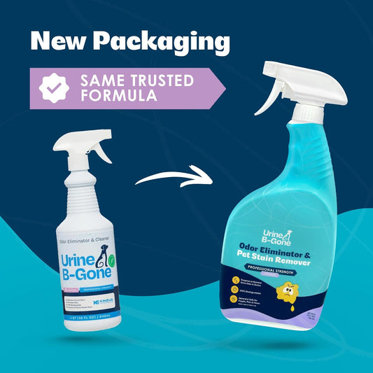 Urine B-Gone, Professional Enzyme Odor Eliminator & Pet Stain Remover, Human, Cat & Dog Urine Cleaner, Effective on Laundry, Carpets & More, Original Scent, 1 Gallon