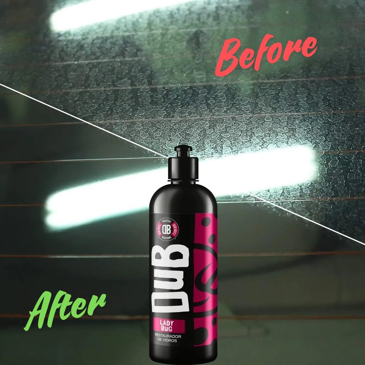 DUB BOYZ Water Spot Remover for Cars - 16oz Hard Water Stain & Mineral Deposit Cleaner, Safe for Glass, Chrome & Paint, Fast-Acting Spray Lady