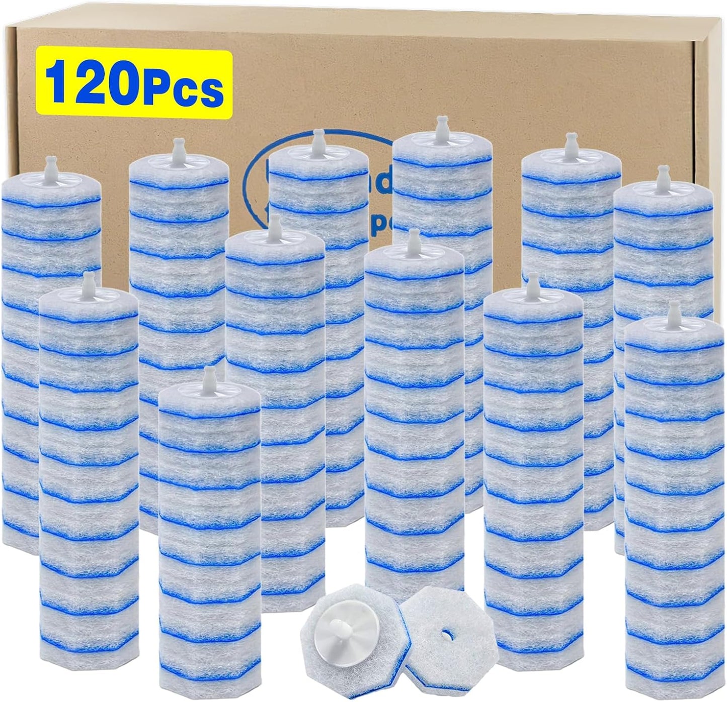 30 Count Toilet Bowl Wand Refills for Clorox, Disposable Toilet Bowl Wand Refill Compatible with Clorox Toilet Bowl Wand Clean System, Upgrade Fiber Bowl Cleaner Brush for Closestool Cleaning.