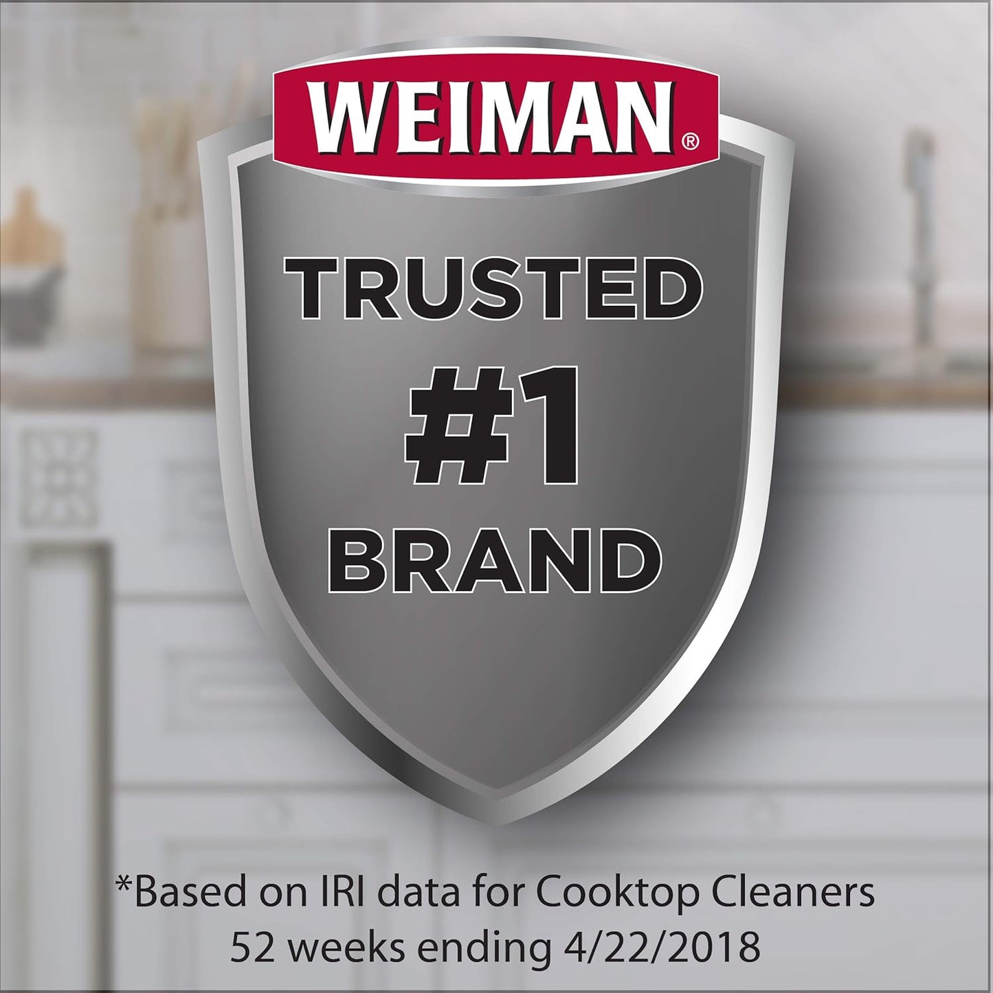 Weiman Cooktop Cleaner and Polish 18 Fluid Ounces - Heavy Duty, No Scratch, Glass-Ceramic Safe, Non-Abrasive