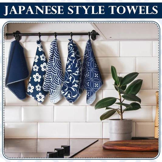 36 Pack Vintage Reusable Cleaning Cloths Washable Cotton Kitchen Towels for Home (Gray)