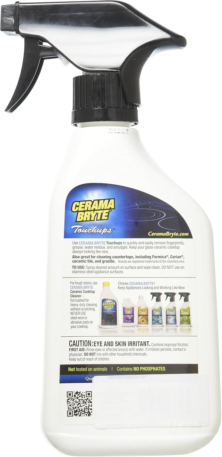 (2 Pack) Cerama Bryte Touchups Ceramic Cooktop Cleaner Trigger Spray, 16 oz. Each