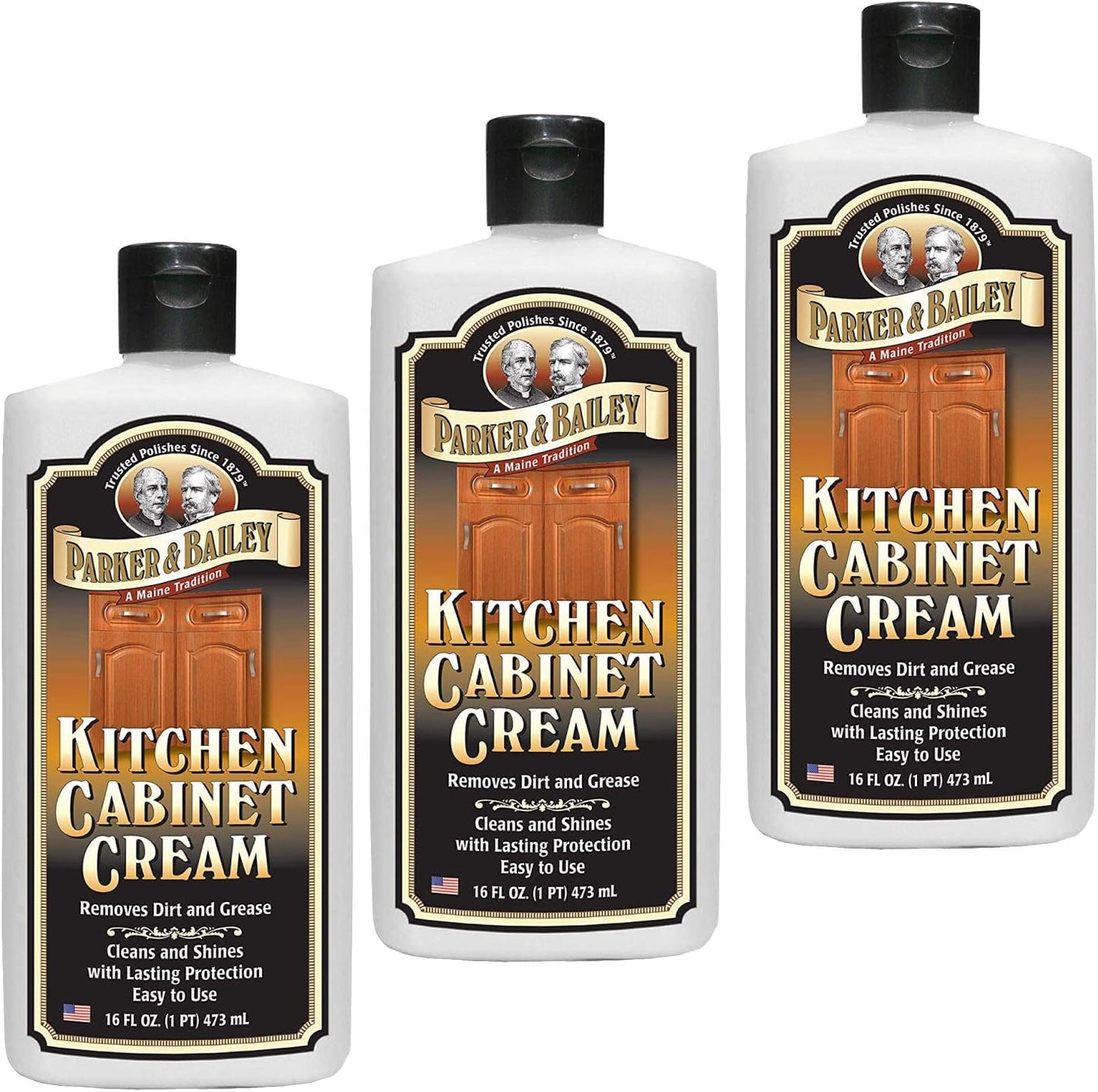 Parker and Bailey Kitchen Cabinet Cream-Wood Cleaner-Grease Remover 16 oz (1)