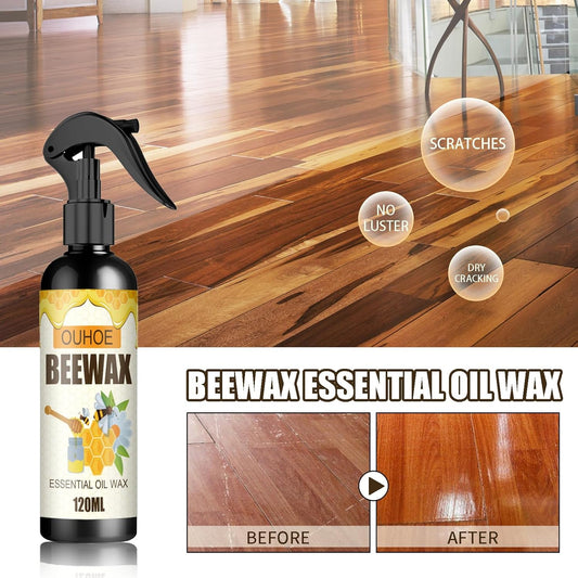 Natural Beeswax Care Spray & Restorer, Beeswax Wood Polish for Floors and Furniture, Natural Micro-Molecular Spray – Multi-Purpose(2 Bottles)