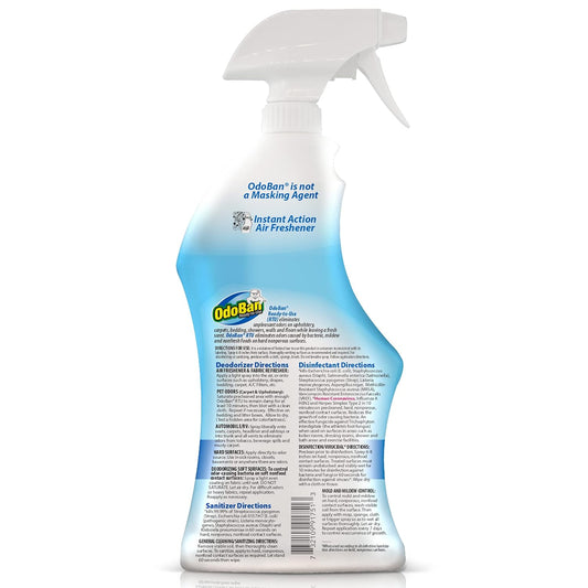 OdoBan Ready-to-Use Disinfectant and Odor Eliminator, Made in the USA, Citrus Scent, 32 Ounce Spray Bottle