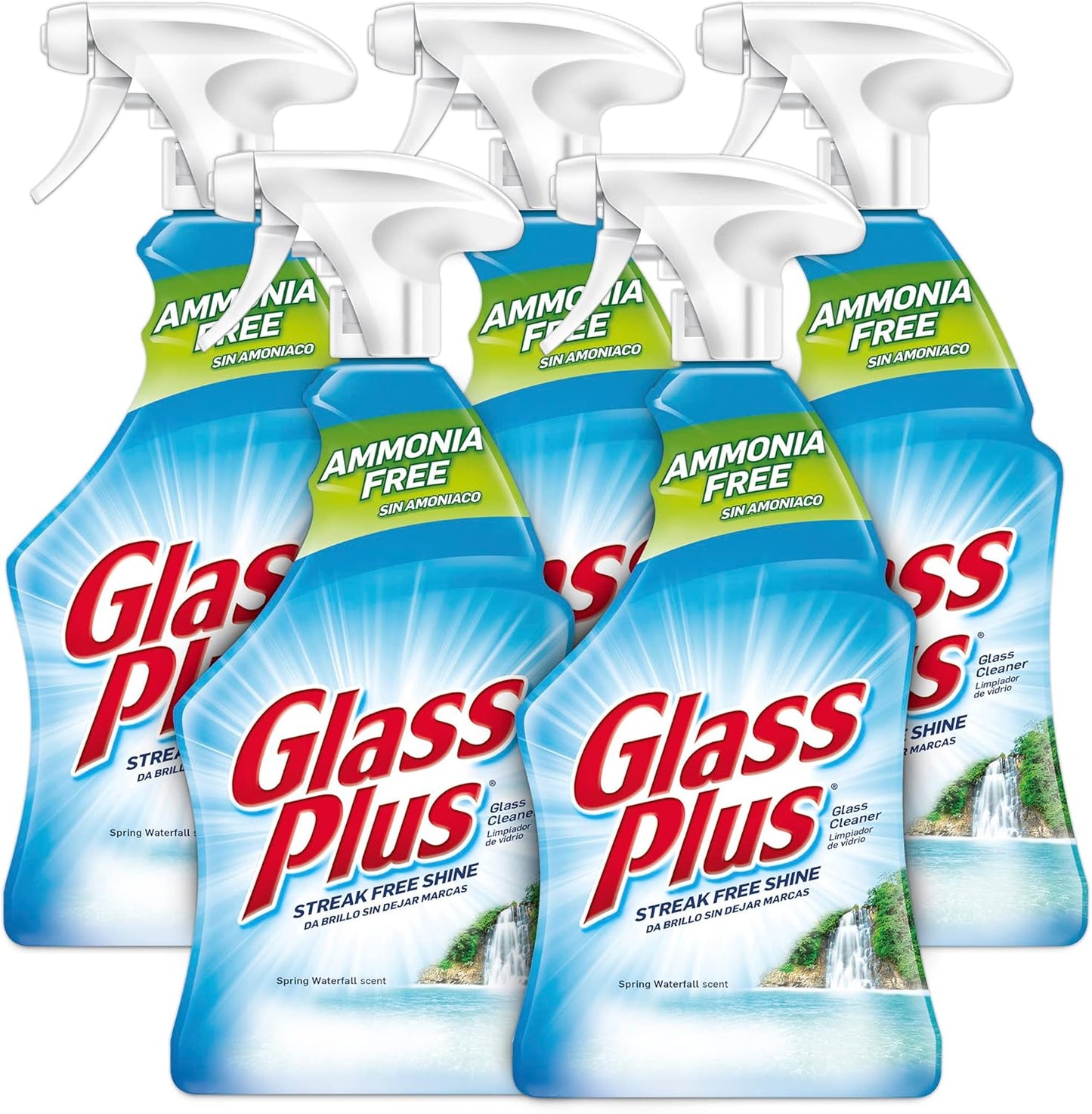 Glass Plus Glass Cleaner, 32 fl oz Bottle, Multi-Surface Glass Cleaner (Pack of 2)