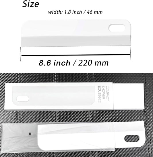 Mini Soft Rubber Window Squeegee Window Scrubber Scraper Glass Cleaning Squeegee Tool for Glass,Shower Door,Mirrors,Bathroom,Kitchen Countertops,Car Windshield