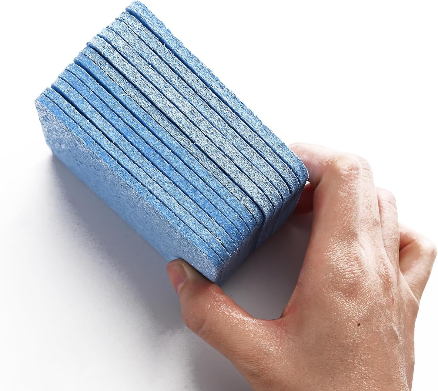 Fox Run Silicone Dish Scrubbers, Set of 6 Multi-Purpose Reusable Cleaning Brushes, Safe for Non-Stick, Blue, Cyan, and Light Purple