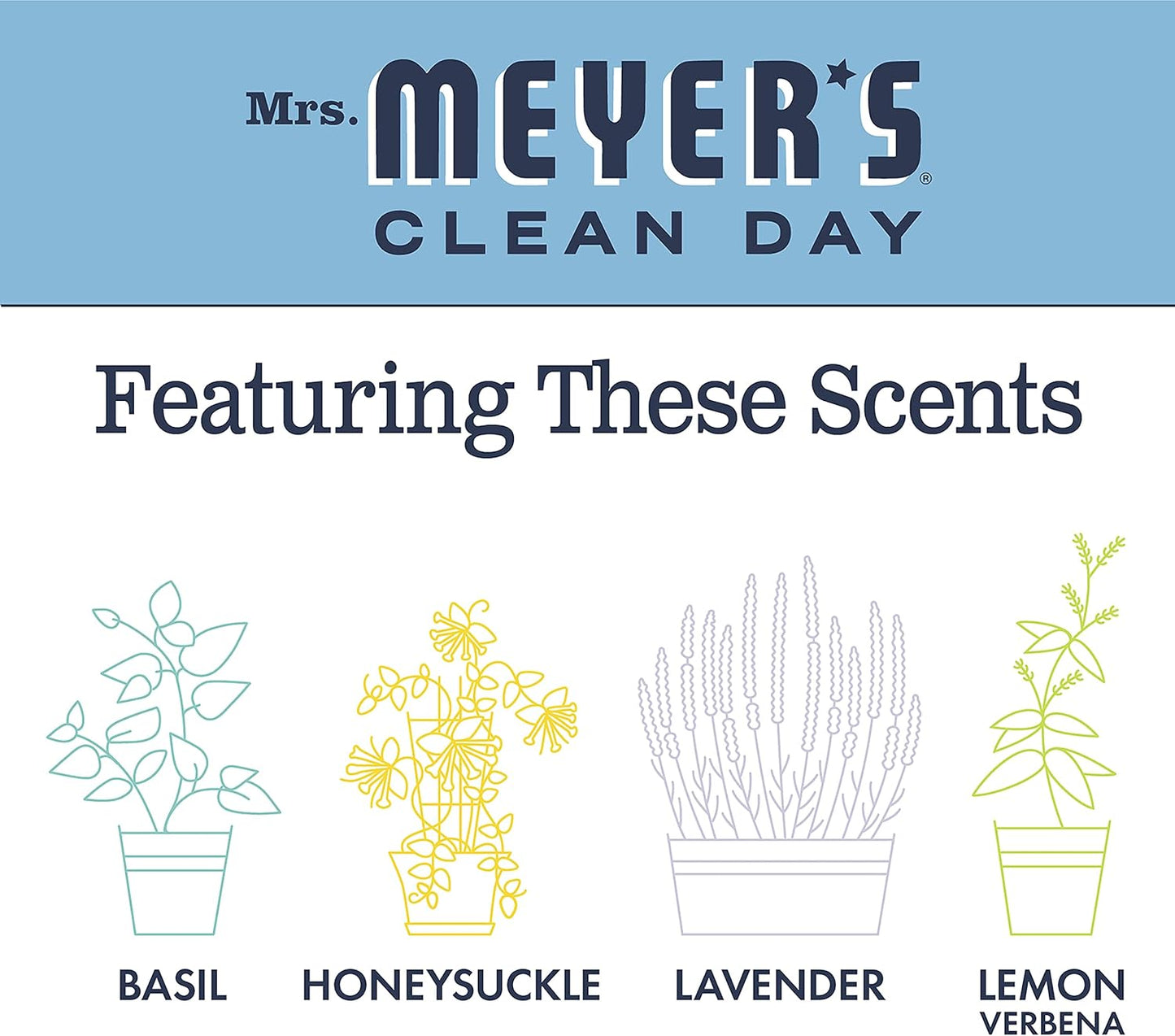 MRS. MEYER'S CLEAN DAY All-Purpose Cleaner Spray, Bluebell, 16 fl. oz