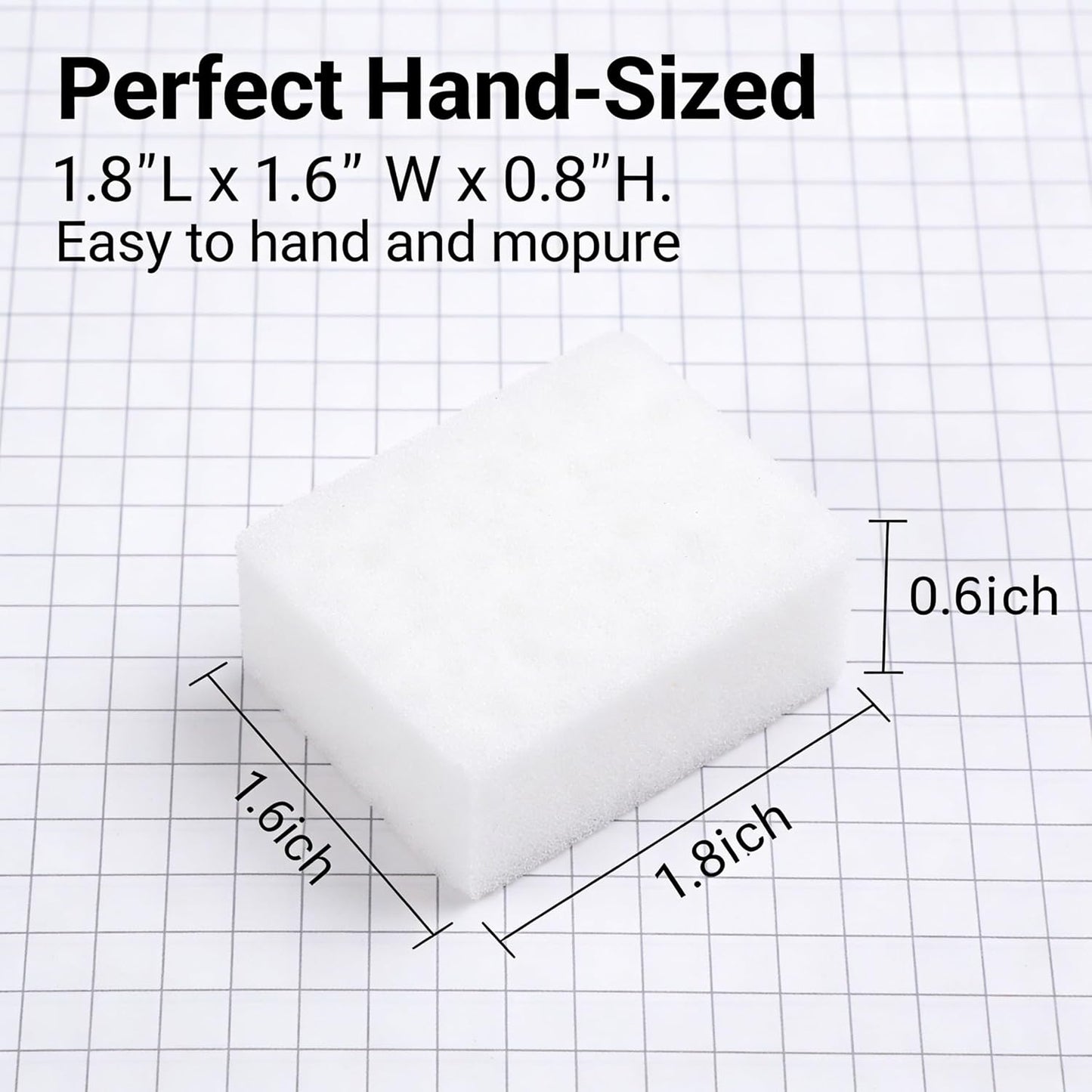 20 Pack Magic Cleaning Sponge Eraser Pads, Heavy Duty Melamine Foam for Kitchen Bathroom Walls, Multi-Purpose Scrub Sponge Remove Stains & Scuff Marks, No Chemical, Easy to Use & Reusable