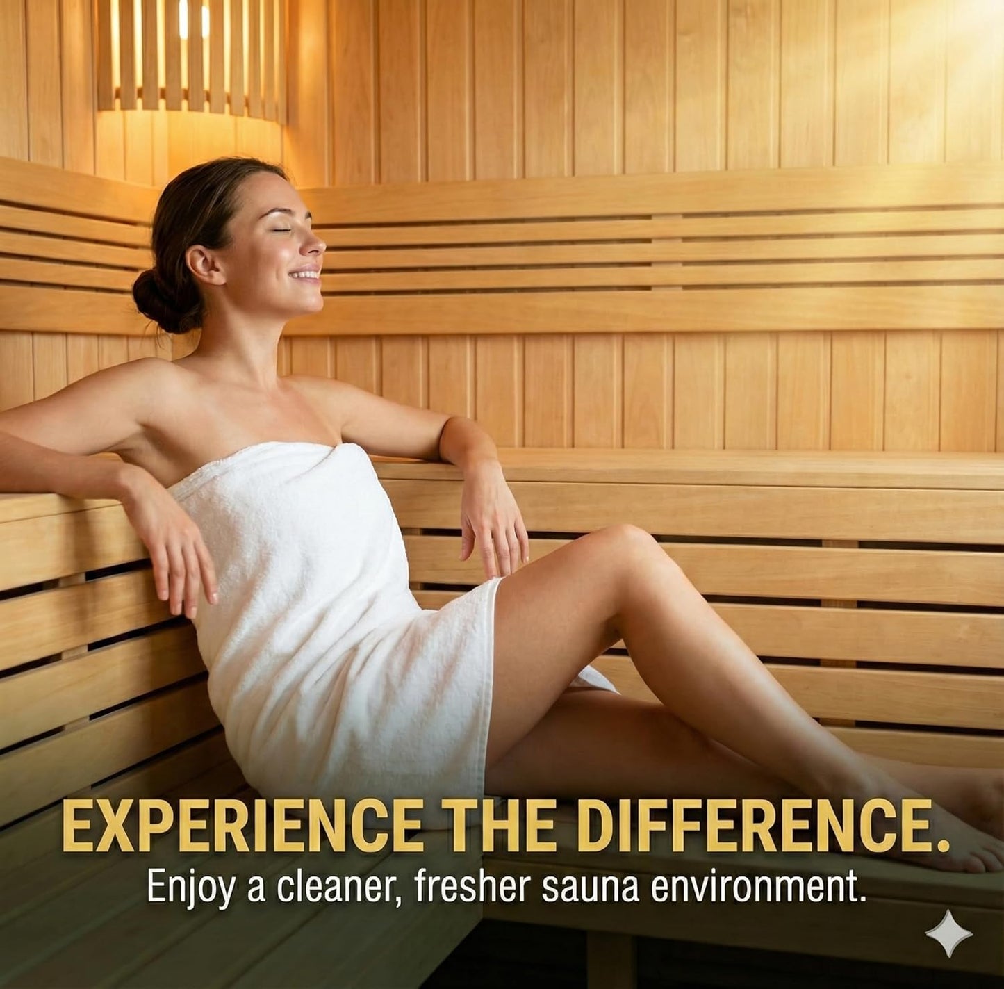 Sauna Wood Cleaner 32 oz | Made in the USA | Sauna Spray removes Stains, Sweat & Odors | Fast-Drying & Streak-Free Formula | Natural Wood Cleaner | Long Lasting