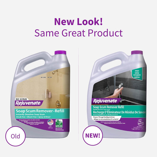 Rejuvenate Soap Scum Remover Easily Dissolves Soap Scum Without Scrubbing, 24 Ounces