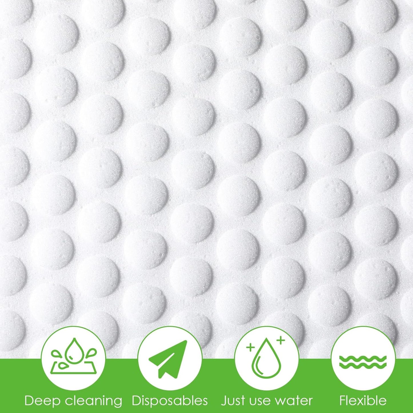 20 Pcs Magic Sponge Eraser Sheets, Melamine Foam Sheet, Convex Point Melamine Sponge for Deep Cleaning, Disposable Magic Cleaning Wipes for Furniture