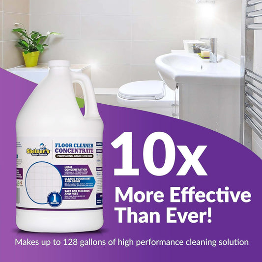 Sheiner's Multipurpose Cleaner Concentrate, No-Rinse Floor Cleaner for Mopping & Floor Degreaser for Home, Safe for Kids & Pets, Non-Toxic Lavender Scent All Purpose Cleaner Supplies,1-Gallon.