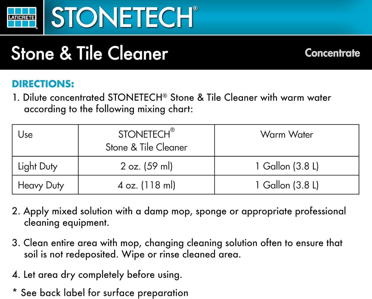 StoneTech Daily Cleaner for Stone & Tile cleaner, 24-Ounce (.710L) Spray Bottle