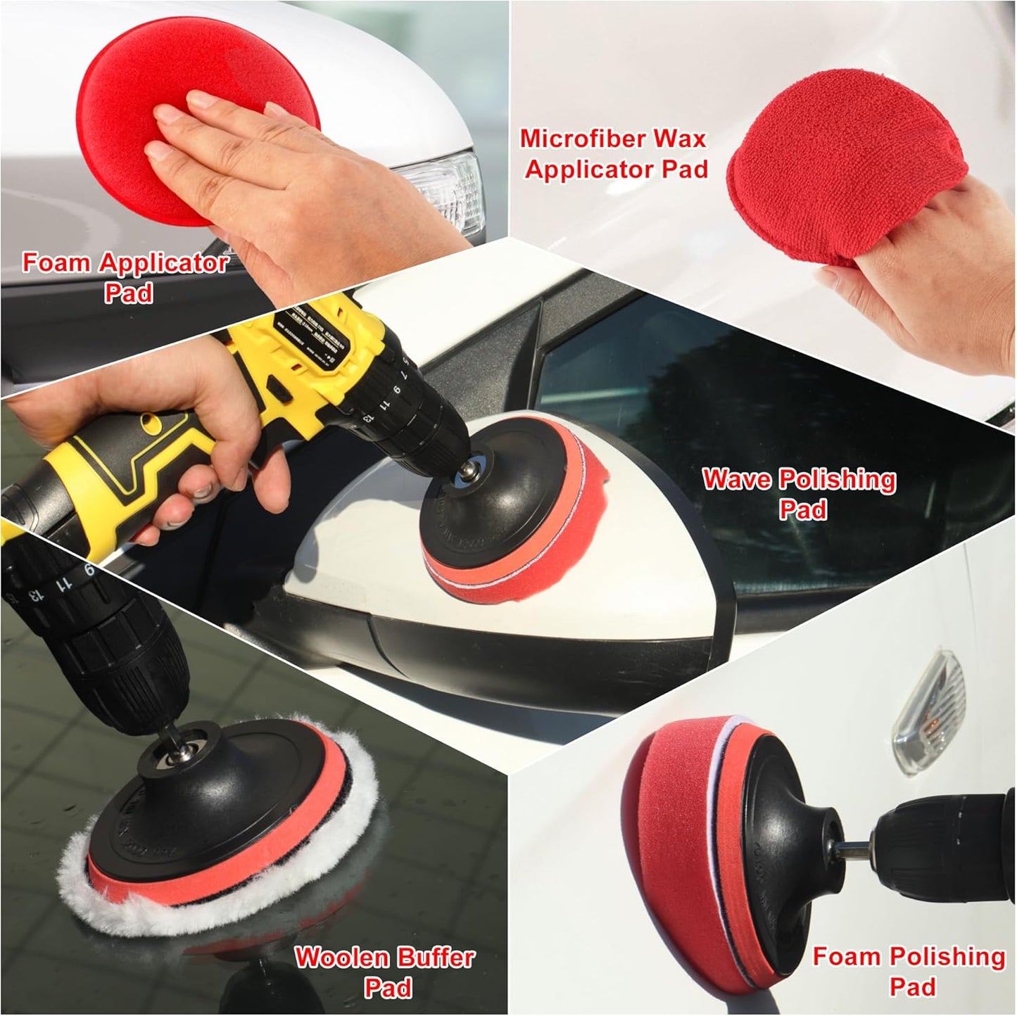 10Pcs Interior Detailing Brush Set, Car Vent & Dashboard Cleaner Kit with Microfiber Towel, Storage Bag (10PCS)