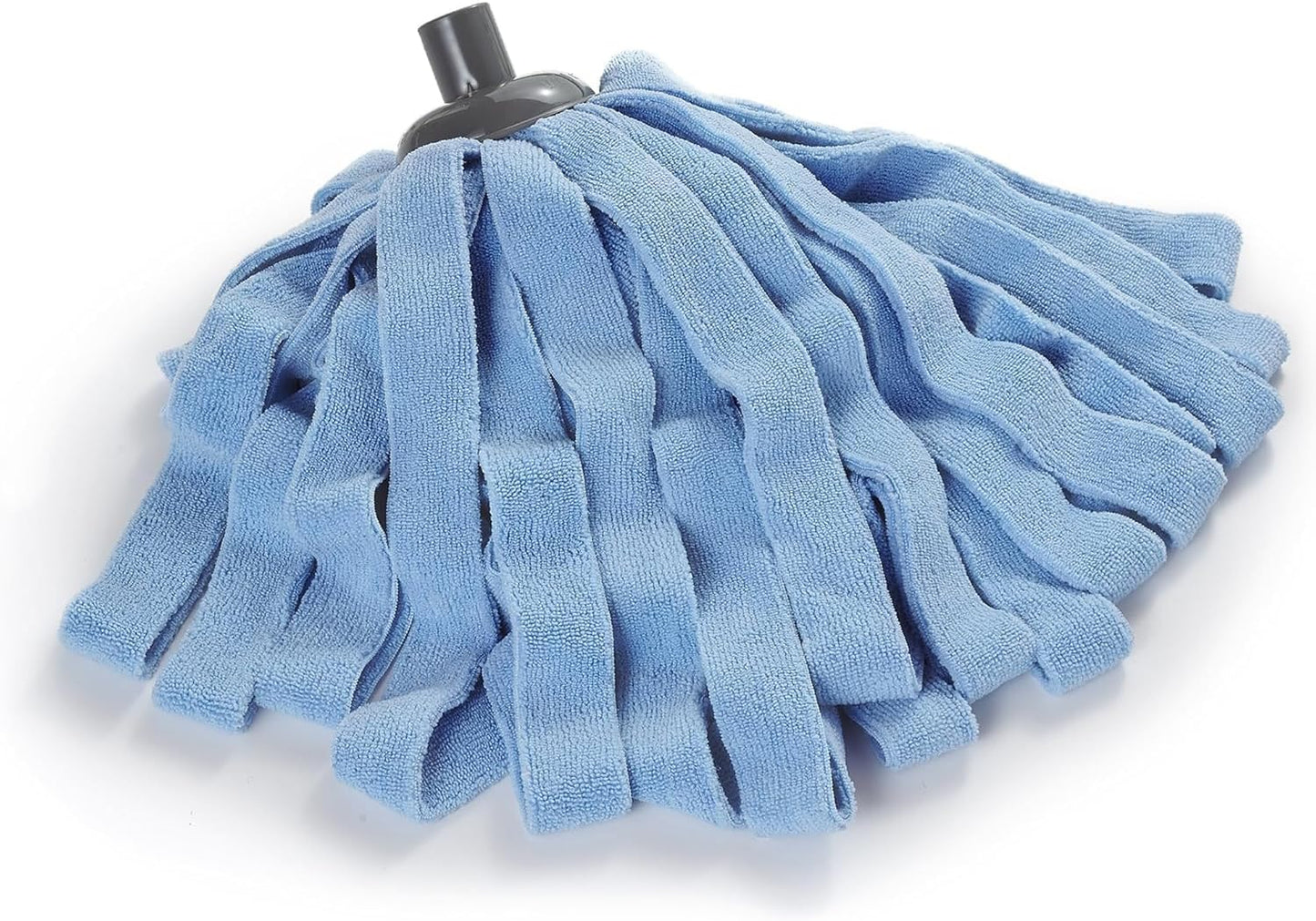 Microfiber Mop - 1 Mop Handle & 3 Blue Microfiber Mop Heads Replacement, Compatible with All Standard US Threading Pole Mop Handles for Floor Cleaning