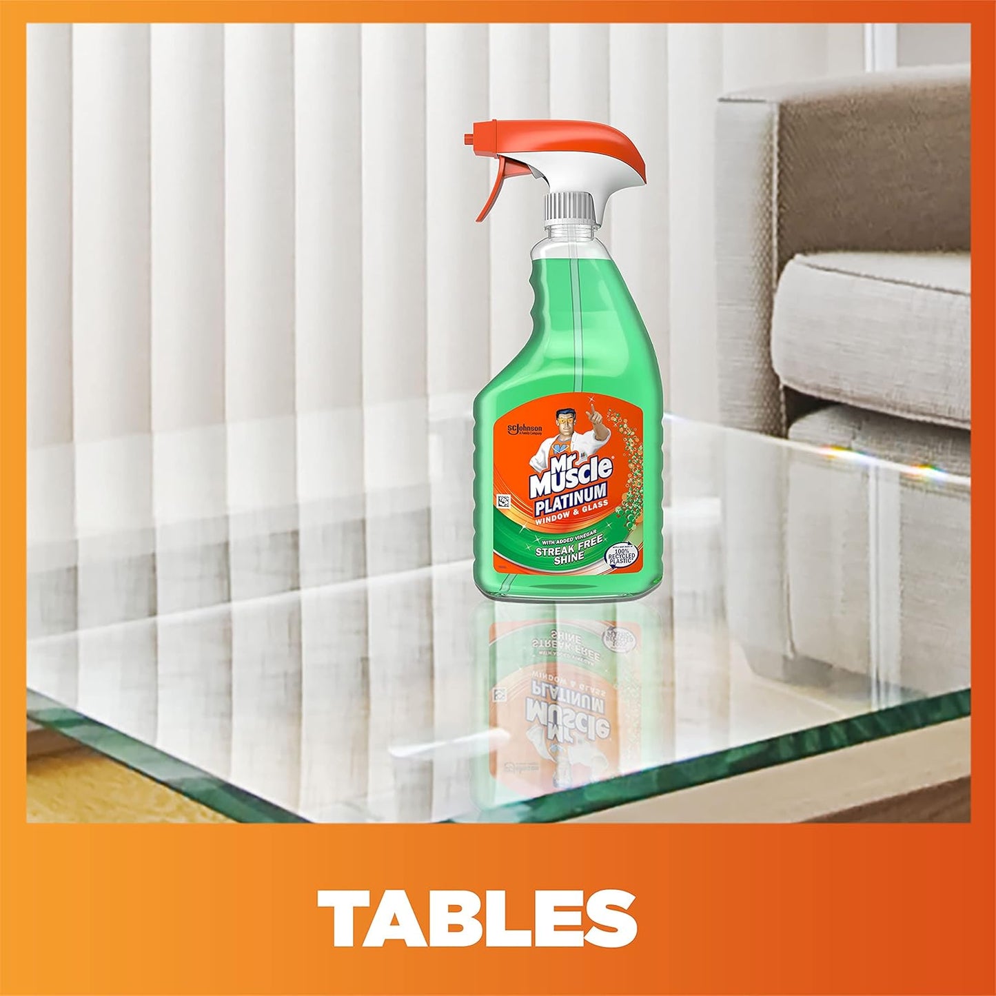 Mr Muscle Platinum Window & Glass Cleaner Spray 750 ml