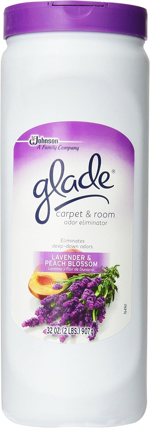 Glade Carpet and Room Refresher, Deodorizer for Home, Pets, and Smoke, Lavender and Peach Blossom, 32 Oz, Pack of 1