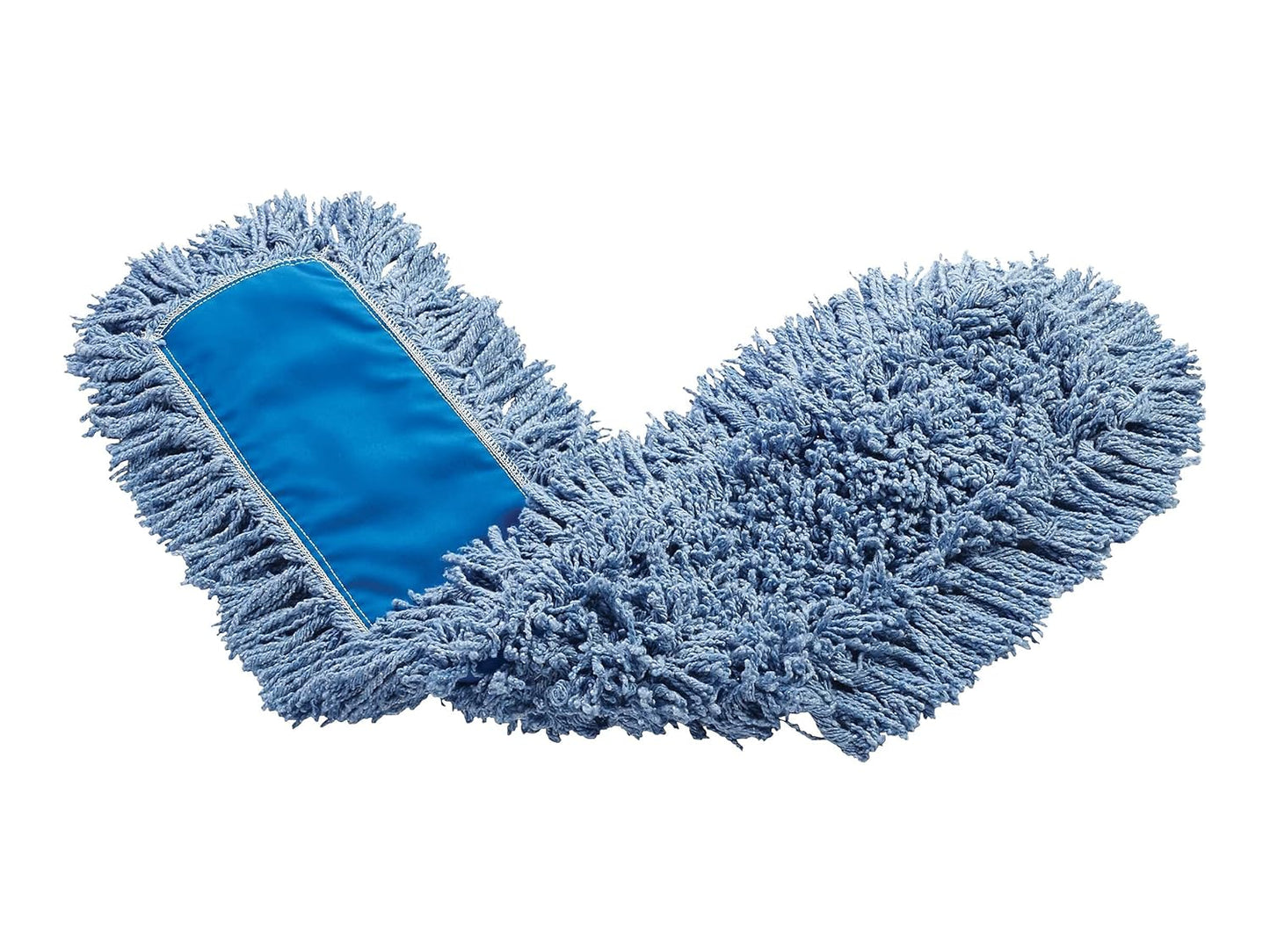 Rubbermaid Commercial Products Twisted Loop-Dust Mop Head Replacement 25-Inch Blue Cotton Refill for Industrial Use Fits Standard Size Mop Frame