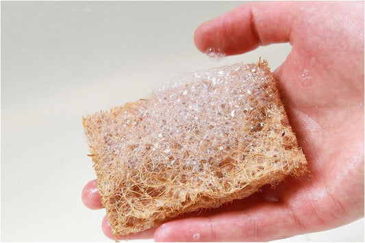 Safix Natural Non-Scratch Multi-Purpose Coconut Scrub-Pad, 4-Count. (7 x 10)