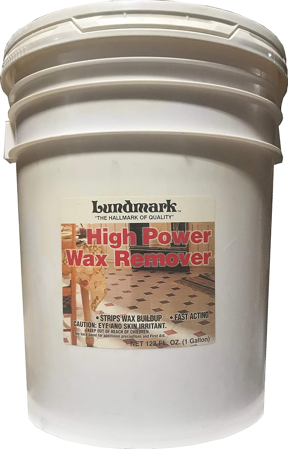 Lundmark High Power Wax Remover, Commercial Strength Floor Wax Stripper, 32-Ounce, 3204F32-6, Clear (LUN-3204F32-6)