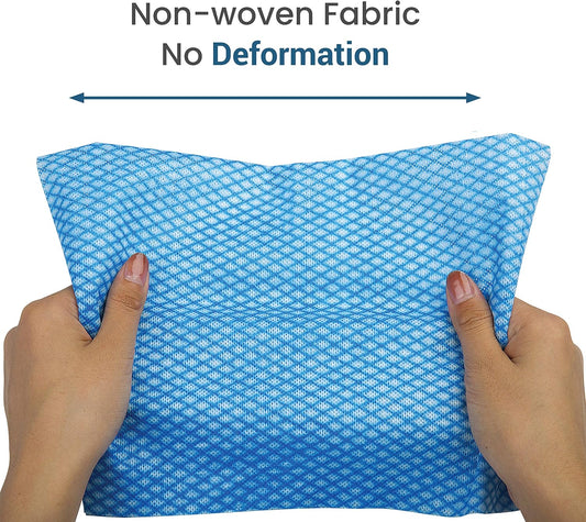 SCRUBIT Reusable Cleaning Wipes, Handy Wipes for Kitchen and Office - Dish Cloths for Washing Dishes - Multi Purpose Disposable Cleaning Towels (12 x 20 in) 72 Pack (Yellow)