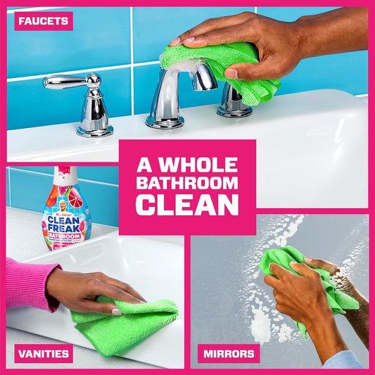 Mr. Clean Clean Freak Multi Surface Cleaning Spray, Deep Cleaning Mist Starter Kit and Refill Bundle, Unstopables Fresh Scent, 64 fl oz