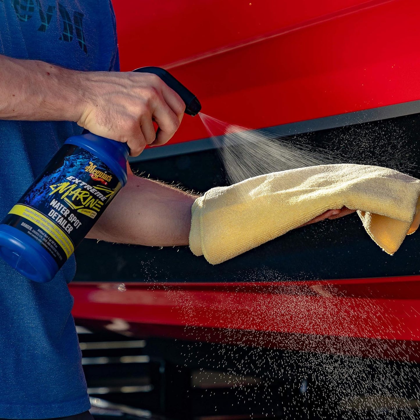 Meguiar's Extreme Marine Vinyl & Rubber Protectant M180132, 32 Oz Spray—Uv Protectant For Boat Owners & Rv Users; Use On Marine/Rv Vinyl And Rubber To Help Prevent Fading And Drying