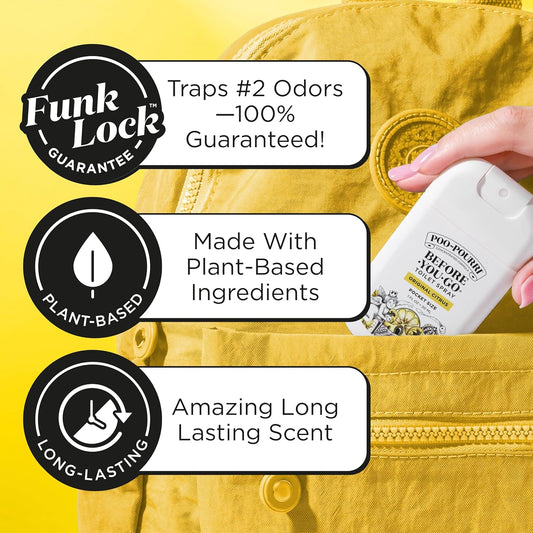 Poo-Pourri Before-You-Go Pocket Toilet Spray, Travel Essentials, 1 Fl Oz, Spring Variety 3 Pack, Each Up to 50 Uses, On-The-Go Bathroom Odor Deodorizer with Essential Oils, TSA Approved Size, 3 Scents