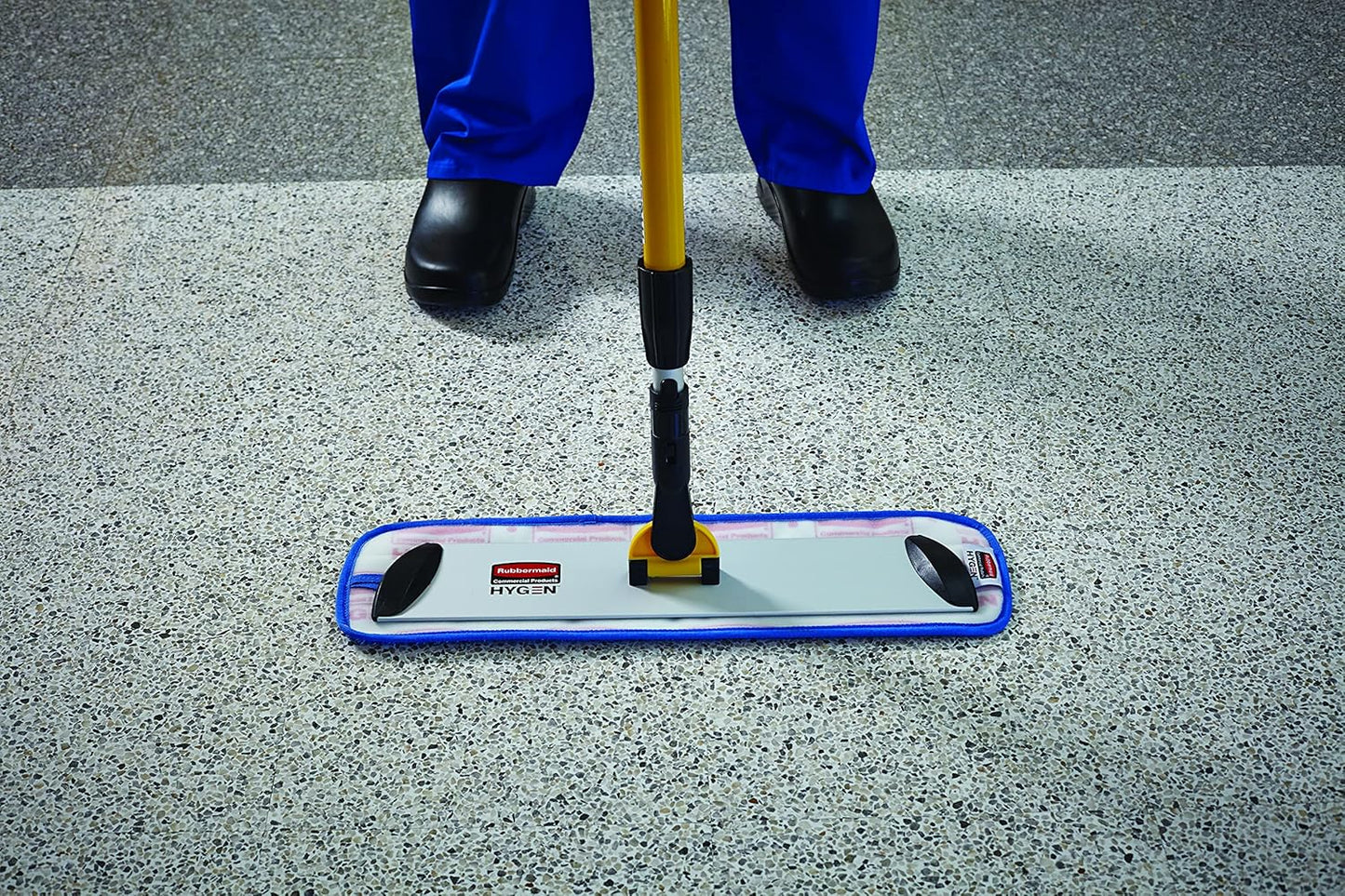 Rubbermaid Commercial Products Finish Pad 18 inch White for Janitorial/Professional Cleaners and Heavy-Duty industrial Cleaning/Finishing on Hard-Wood/Tile/Vinyl/Other Floor Sufaces