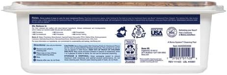 Hardwood Floor Disposable Wet Cleaning Pads - 12 cleaning pads per pack - unscented - Use with Mops - Residue-Free Floor Cleaning Solution for Wood Floors