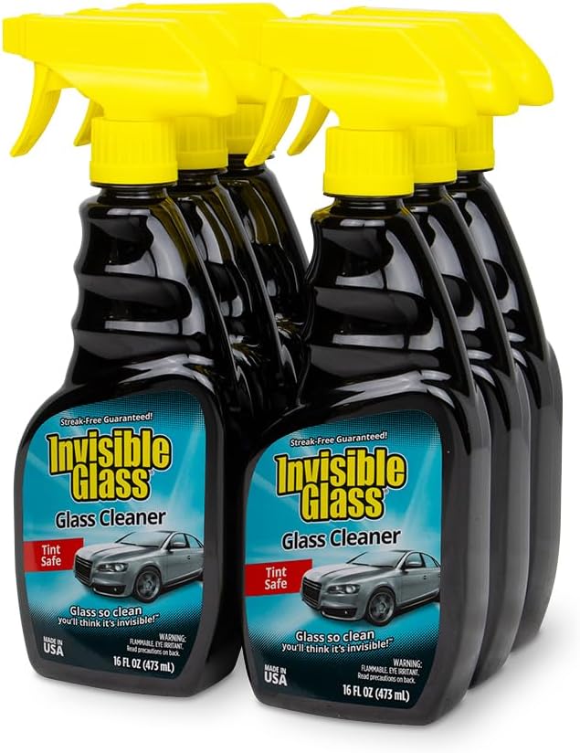 92163 Premium Glass Cleaner Spray for Car Windshields and Windows – Automotive and Home Window Cleaner – Streak-Free, Ammonia-Free, Tint-Safe – 16 fl oz