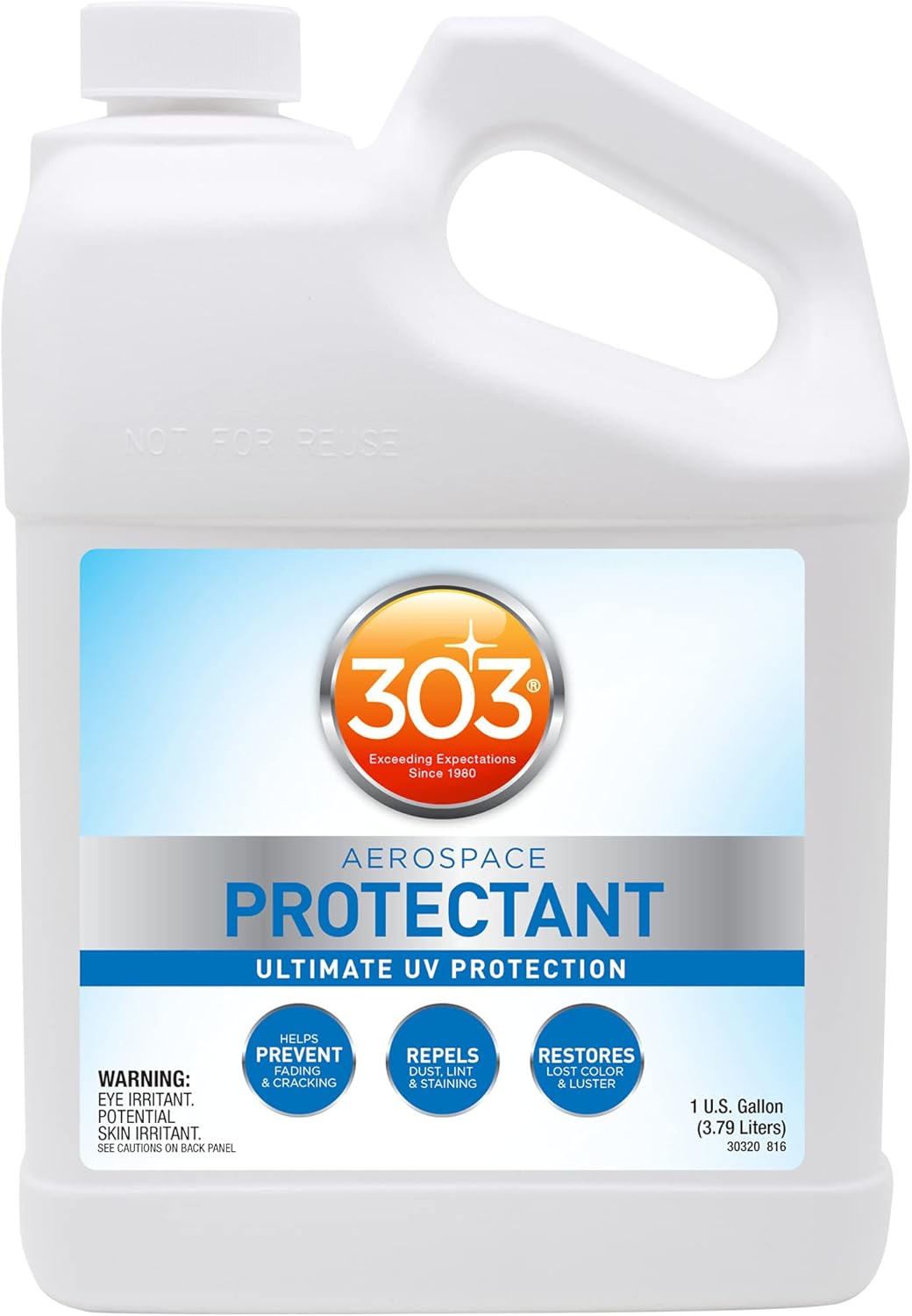 303 Products (30308CSR) UV Protectant Spray for Vinyl, Plastic, Rubber, Fiberglass, Leather & More – Dust and Dirt Repellant 