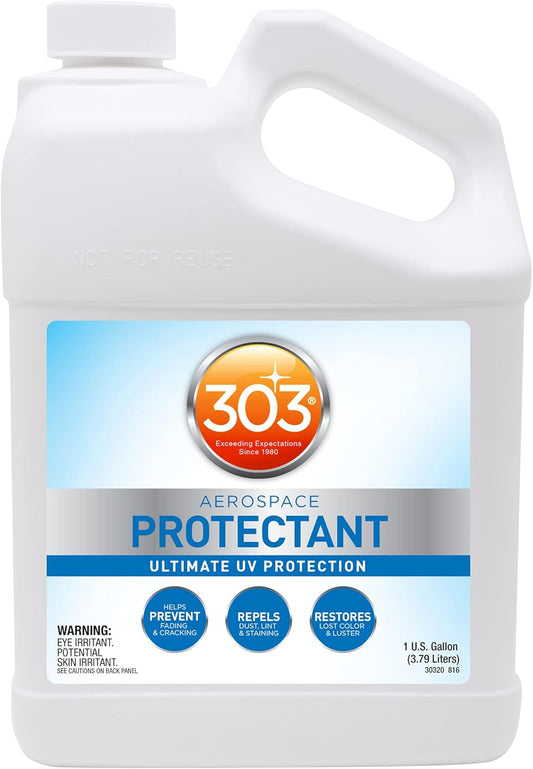 303 Products (30308CSR) UV Protectant Spray for Vinyl, Plastic, Rubber, Fiberglass, Leather & More – Dust and Dirt Repellant 