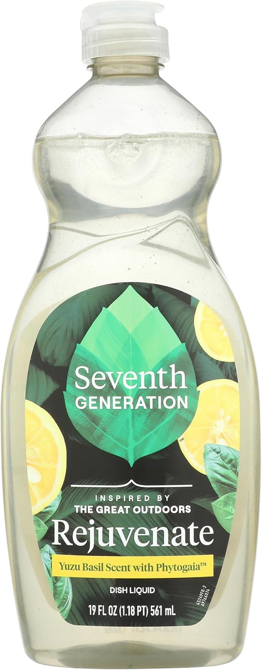 Seventh Generation Hand Dish Liquid Yuzu Basil Rejuvenating 19 fl oz