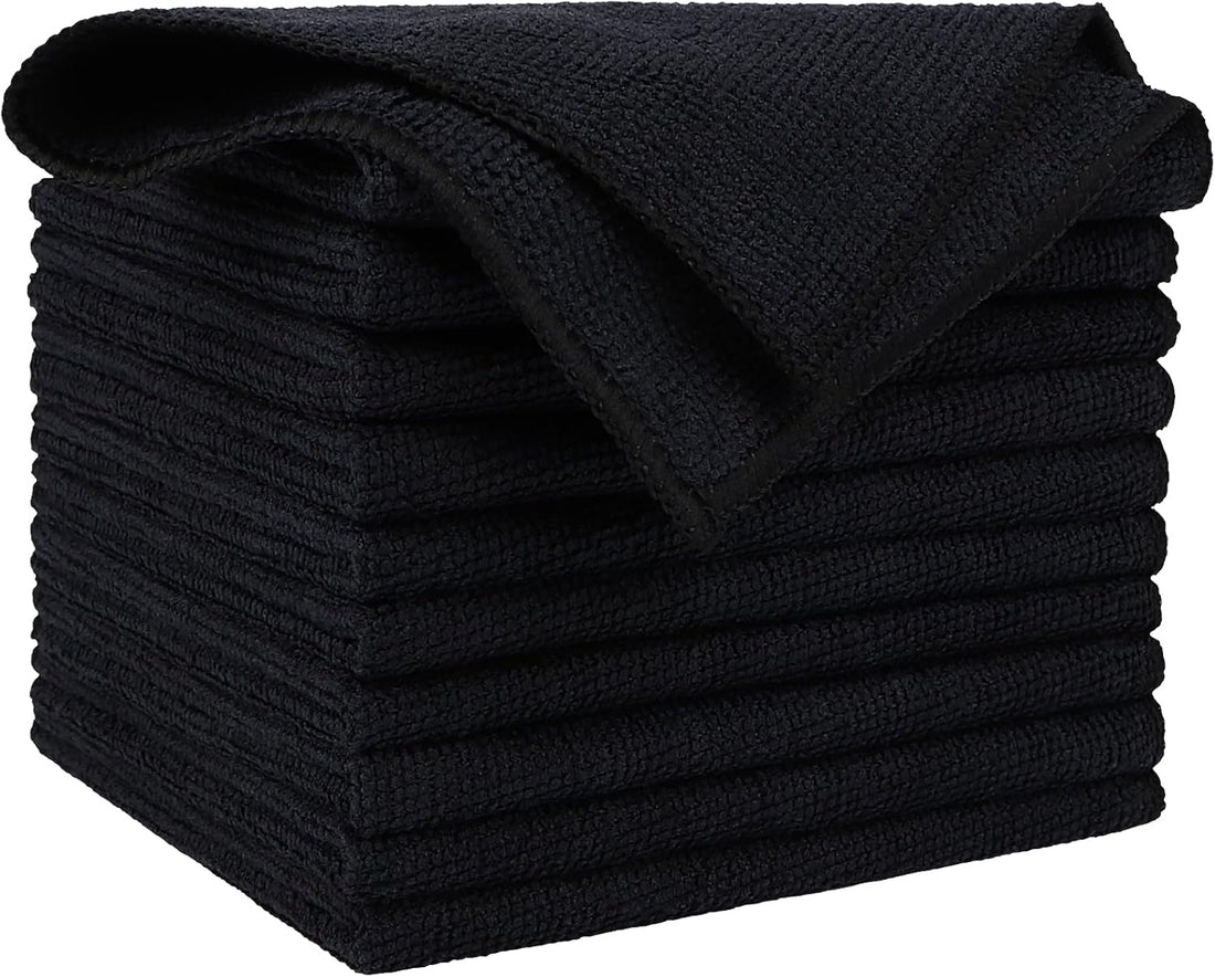 AIDEA Microfiber Cleaning Cloth, 50PK, Microfiber Towels for Cars, Premium Wash Cloths, Dusting Cloth Cleaning Rags, Absorben