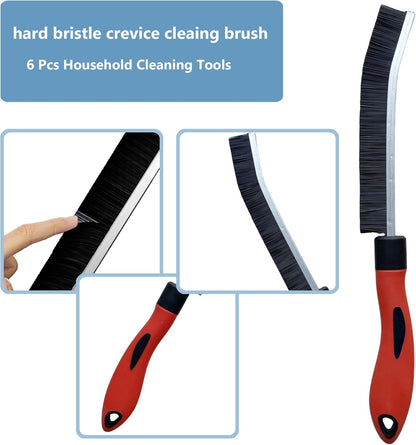 Crevice Cleaning Brush 12Pcs, Hard Bristle Deep Cleaning Brushes Supplies for Household use, Kitchen, Bathroom, Corner, Grout, Sink, Cup, Teapot, Bottle, Blender