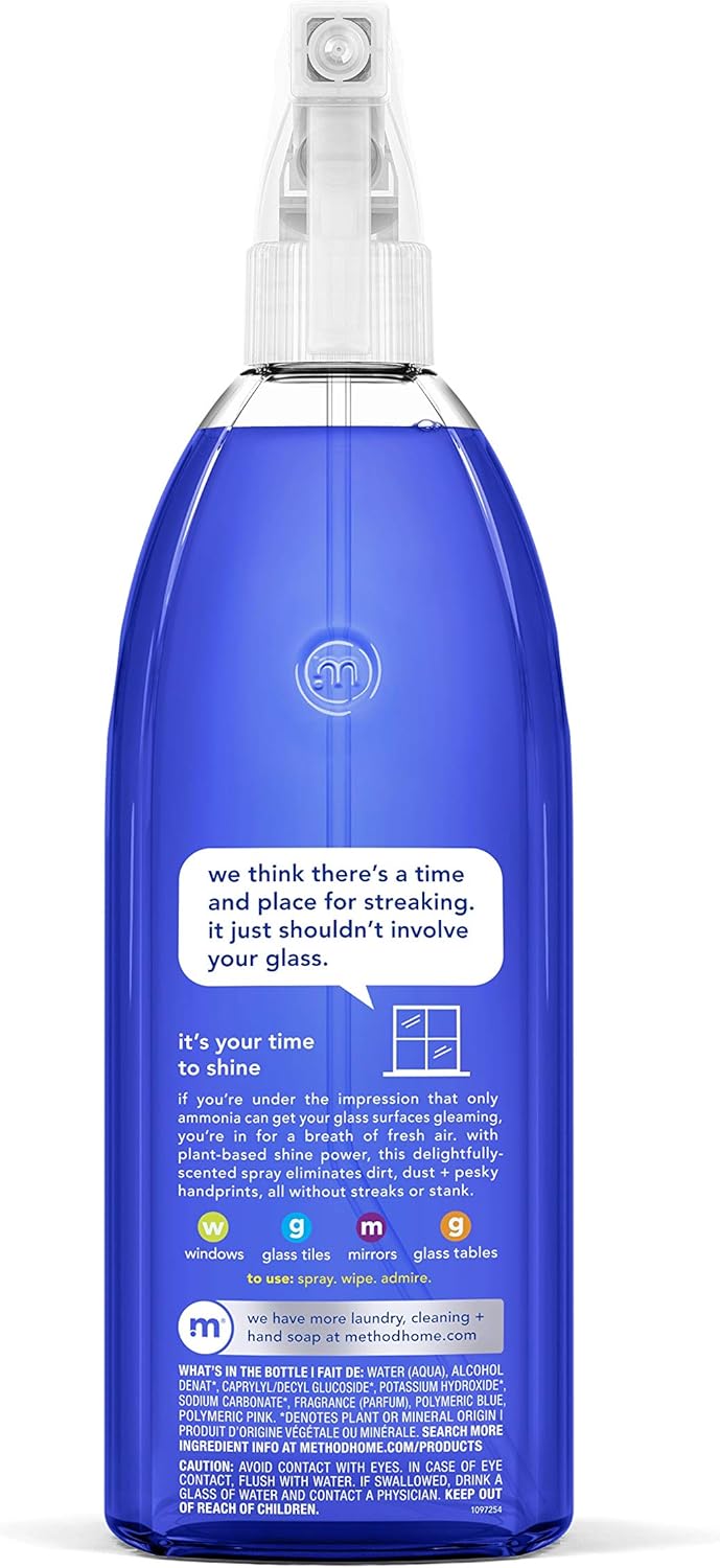 Glass Cleaner, Mint, 28 Ounce, 4 Pack, Packaging May Vary