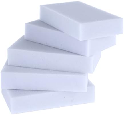 Magic Cleaning Sponge Pack of 100 Sponges Melamine Foam Cleaning Pad Eraser Sponge for All Surface Bathroom Kitchen Floor Baseboard Wall Cleaner Gray