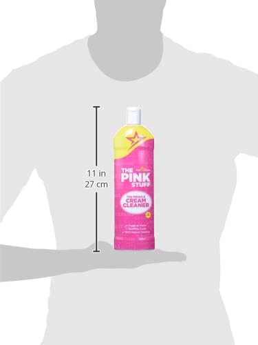 Stardrops The Pink Stuff Miracle Cream Cleaner for Stainless Steel & Multi-Purpose Surfaces – Removes Grease, Grime, Limescale & Soap Scum – Tough on Stains, Gentle on Surfaces – 500ml