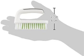 Scotch-Brite Handy Brush, Small and Durable Dish Brush with Handle for Scrubbing Hard-to-Reach Cookware, Tubs, Sinks, Car Tires, and More without Scratching, Antimicrobial, and Rinses Clean