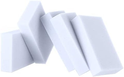 Magic Cleaning Sponge Pack of 100 Sponges Melamine Foam Cleaning Pad Eraser Sponge for All Surface Bathroom Kitchen Floor Baseboard Wall Cleaner Gray