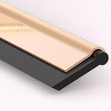 Standard Shower Glass Doors Squeegee Replacement Silicone Rubber Blade 10 inch 2PCS