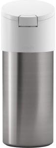 Kohler Disinfecting Dispenser (Wipes not Included), Stainless Steel Canister with Easy One Touch Lid, 4 x 4 x 10.75, White