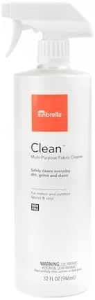 Sunbrella Clean Multi-Purpose Fabric Cleaner | All-in-One Solution for Water-Safe Fabrics and Vinyl | Upholstery Cleaner, Removes Stains & Spills | Non-PFAS | 16 fl oz