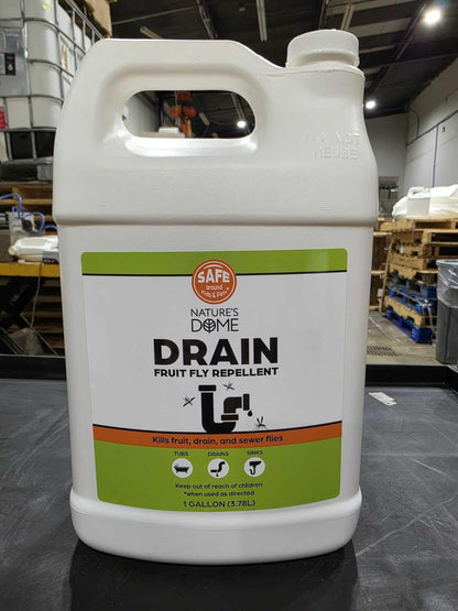 Drain Fly Killer Gel – 1 Gallon – Kills & Prevents Drain Flies, Fruit Flies & Sewer Flies – Natural Plant-Based Treatment for Sinks, Pipes & Drains – Safe for Septic Systems