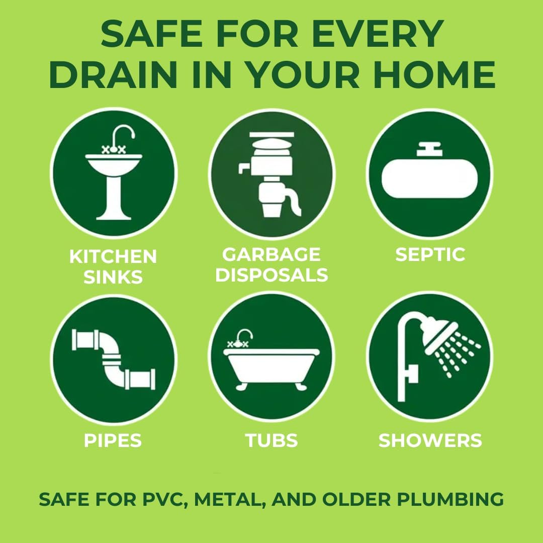 Drain Fly Killer Gel – 1 Gallon – Kills & Prevents Drain Flies, Fruit Flies & Sewer Flies – Natural Plant-Based Treatment for Sinks, Pipes & Drains – Safe for Septic Systems